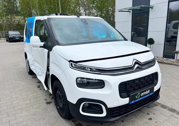 Citroen Berlingo cena 31900 przebieg: 139277, rok produkcji 2019 z Nowogard małe 137
